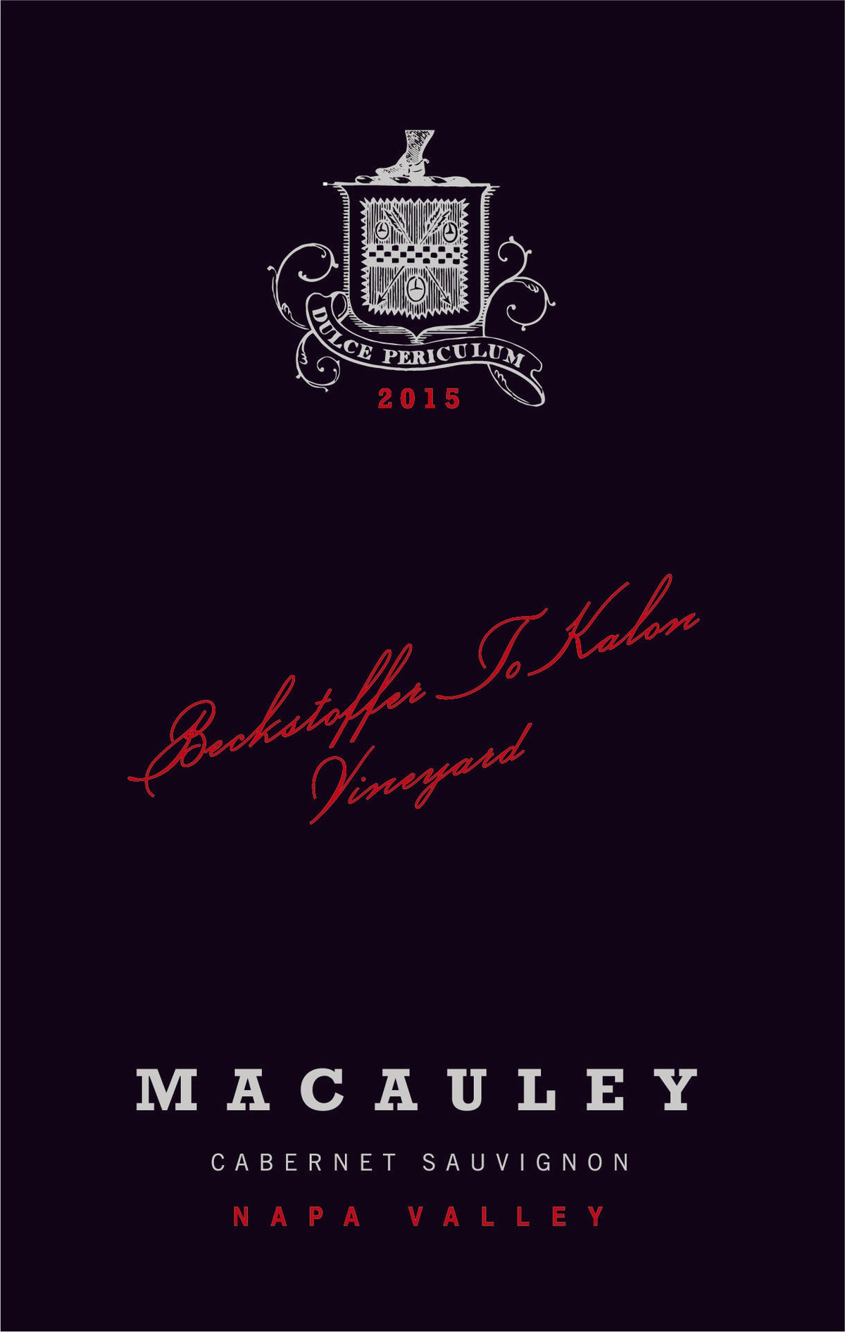 Macauley Cabernet Sauvignon Reserve 2015