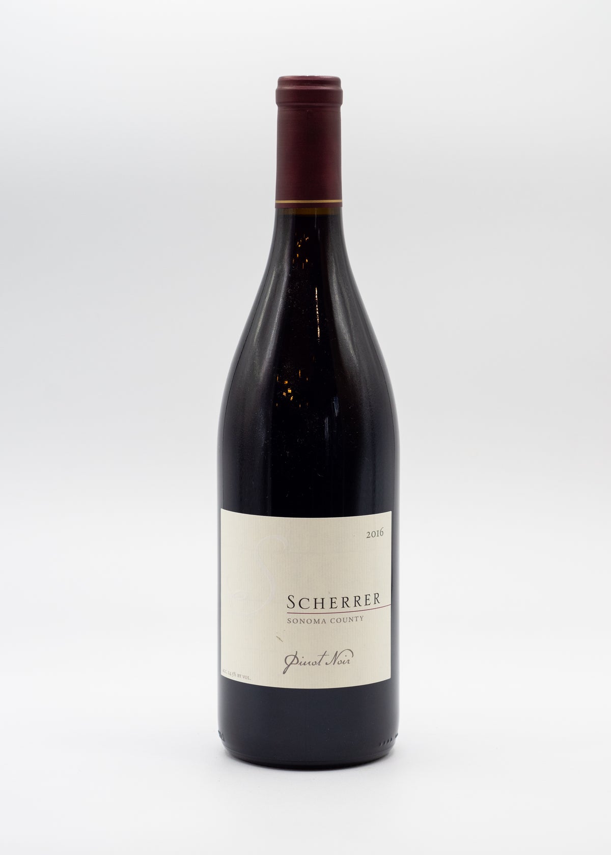 Scherrer Winery Pinot Noir Sonoma County 2016